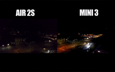 Which shoots better night shots? The DJI Air2S or the Mini 3?