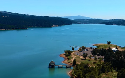 Drone Shot of Hagg Lake